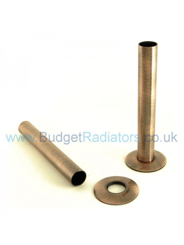 Pipe Sleeves and Floor Caps 130mm Antique Copper